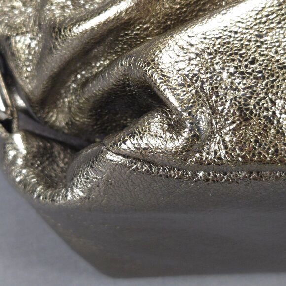 Coach Brooke Hobo Bag Metallic Gold Leather F17165 Slouchy Shoulder Purse Y2K - Picture 9 of 16